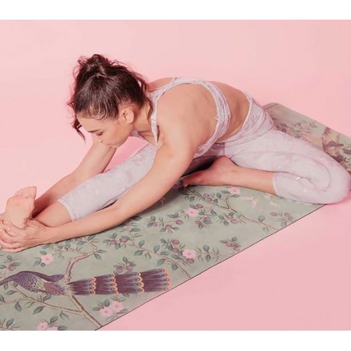 sugarmat Chinoiserie Collection麂皮絨專業瑜伽墊 (3mm厚｜玉林翡翠)